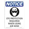 Signmission OSHA Eye Protection Required When Machine Is Operating 14in X 10in Wall Graphic, NS-RD-1014-L-12353 OS-NS-RD-1014-L-12353 - alternate 1